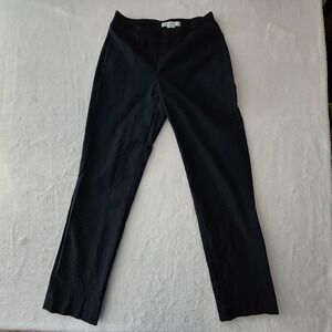 Cleo Petites Pull On Pants Womens XS Black Straight Leg Stretch Office Career
